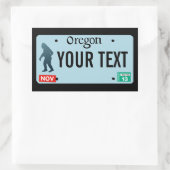 Oregon Sasquatch License Bord Rechthoekige Sticker (Tas)