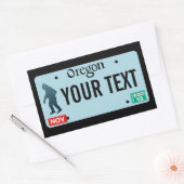 Oregon Sasquatch License Bord Rechthoekige Sticker (Envelop)