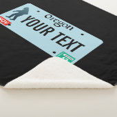 Oregon Sasquatch License Bord Sherpa Deken (3/4)