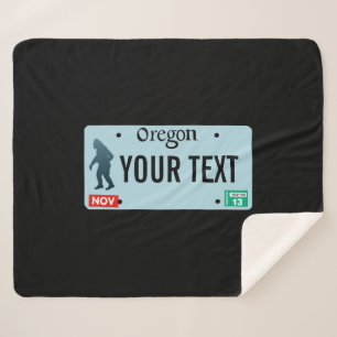 Oregon Sasquatch License Bord Sherpa Deken