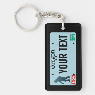 Oregon Sasquatch License Bord Sleutelhanger