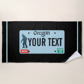 Oregon Sasquatch License Bord Strandlaken (Voorkant)
