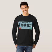 Oregon Sasquatch License Bord T-shirt (Voorkant volledig)