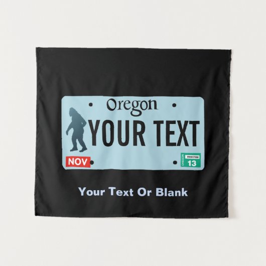 Oregon Sasquatch License Bord Wandkleed (Voorkant (horizontaal))