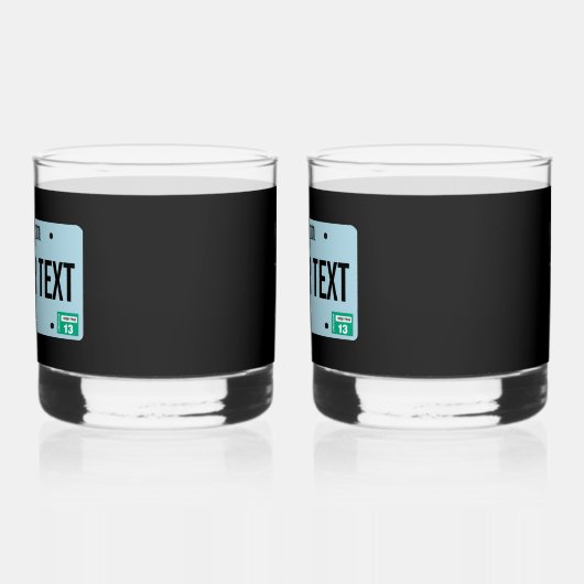 Oregon Sasquatch License Bord Whisky Glas (Links)