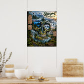 Oregon Schedel Artprint | Staat van Geest Poster (Keuken)