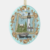 Oregon Schelpen Vuurtoren Ornament (Rechts)