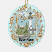 Oregon Schelpen Vuurtoren Ornament (Links)
