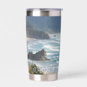 Oregon Schilderachtig kustlandschap Geïsoleerde Drinkbeker (Links)