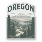 Oregon Schitterend Erfgoed Sticker (Voorkant)