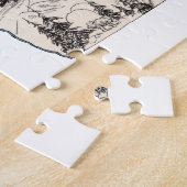 Oregon Shaped Beaver Oregonian  Afbeelding Map Legpuzzel (Zijkant)