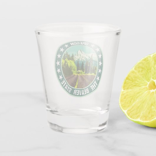 Oregon Shot Glas (Achterkant)