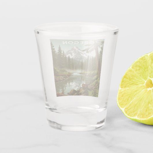  Oregon Shot Glas (Achterkant)