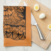 Oregon Sinaasappel Dish Towel Theedoek (Quarter Fold)