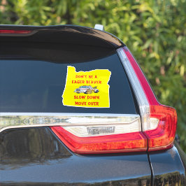 Oregon sleepwagen bever sticker