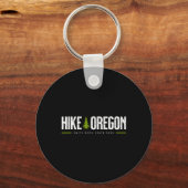 Oregon Smith Rock State Park Hike Tree Retro Graph Sleutelhanger (Voorkant)