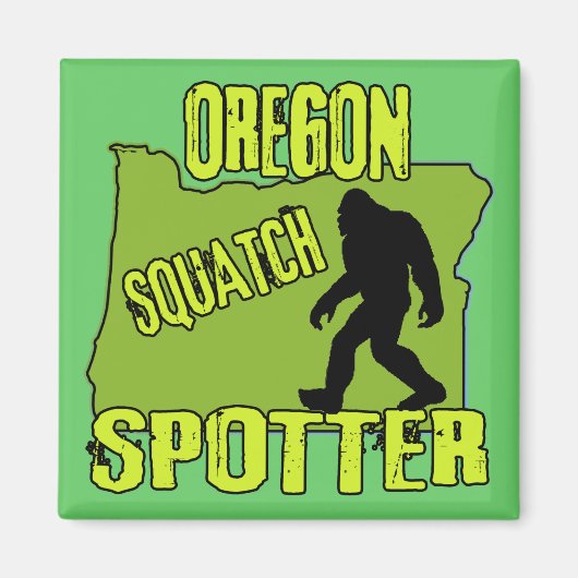 Oregon Squatch Spotter Magneet (Voorkant)