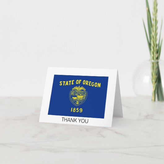 Oregon Staatsvlag Bedankkaart (Voorkant)