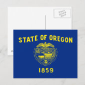 Oregon Staatsvlag Briefkaart (Voorkant / Achterkant)