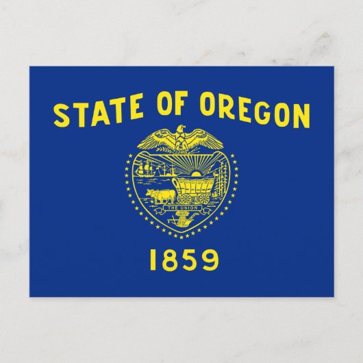 Oregon Staatsvlag Briefkaart (Voorkant)