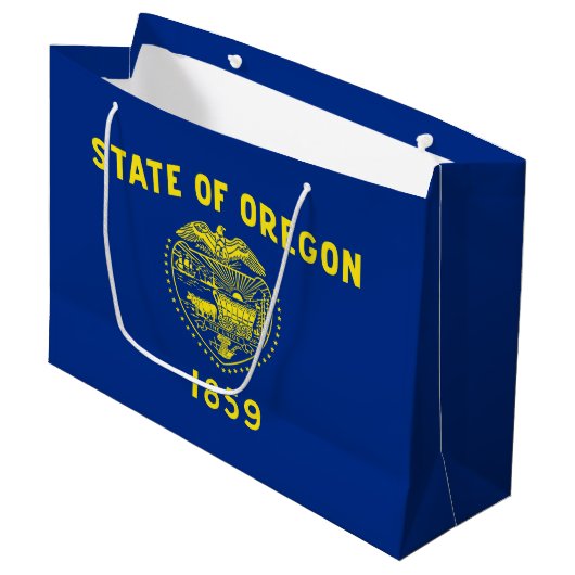 Oregon Staatsvlag Groot Cadeauzakje (Voorkant Gekanteld)