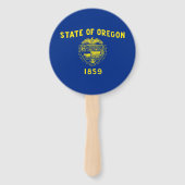 Oregon Staatsvlag Handwaaier (Achterkant)