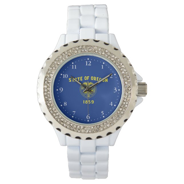 Oregon Staatsvlag Horloge (Voorkant)