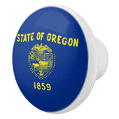 Oregon Staatsvlag Keramische Knop (Rechts)