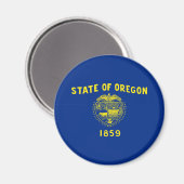 Oregon Staatsvlag Magneet (Voorkant / Achterkant)