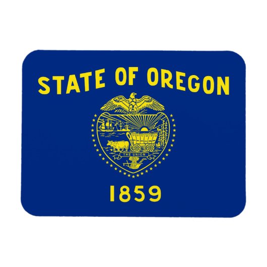 Oregon Staatsvlag Magneet (Horizontaal)