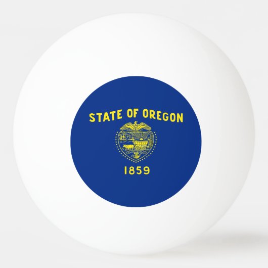 Oregon Staatsvlag Pingpongbal (Voorkant)