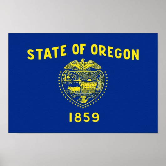 Oregon Staatsvlag Poster (Voorkant)
