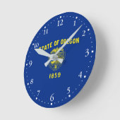Oregon Staatsvlag Ronde Klok (Hoek)