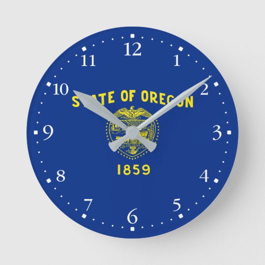 Oregon Staatsvlag Ronde Klok (Voorkant)