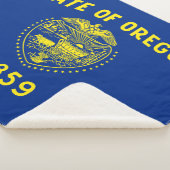 Oregon Staatsvlag Sherpa Deken (3/4)