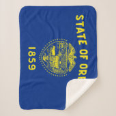 Oregon Staatsvlag Sherpa Deken (Voorkant)