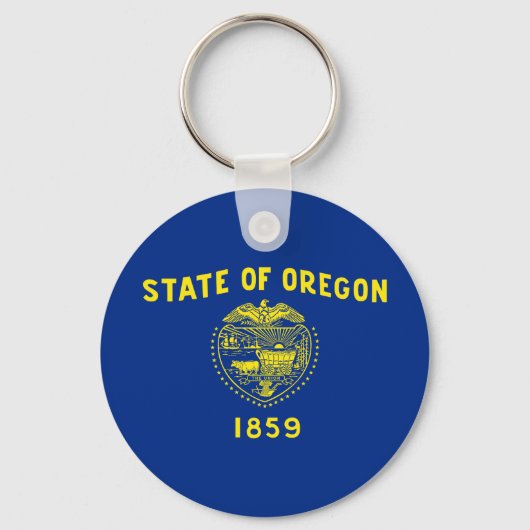 Oregon Staatsvlag Sleutelhanger (Voorkant)