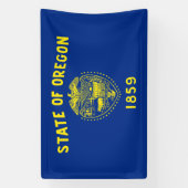 Oregon Staatsvlag Spandoek (Verticaal)