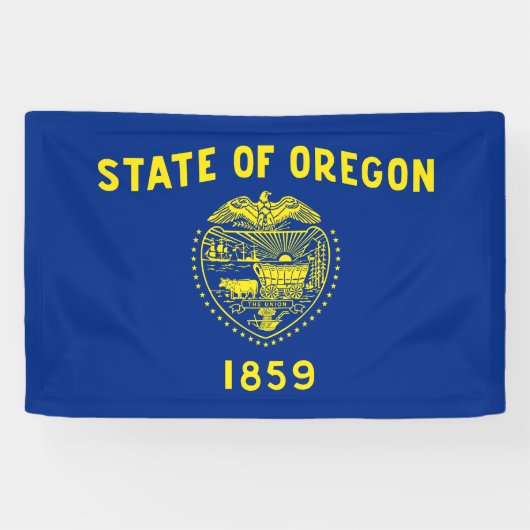 Oregon Staatsvlag Spandoek (Horizontaal)