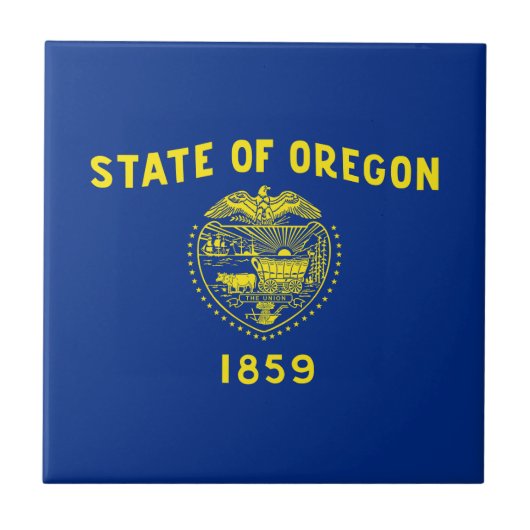 Oregon Staatsvlag Tegeltje (Voorkant)