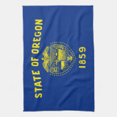 Oregon Staatsvlag Theedoek (Verticaal)