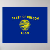 Oregon Staatsvlagontwerp Poster (Voorkant)