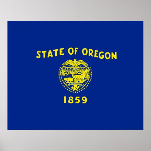 Oregon Staatsvlagontwerp Poster (Voorkant)