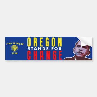 Oregon Stands for Change - Obama Bumpersticker