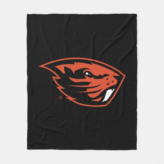 Oregon State Beavers | Beverkop Fleece Deken (Voorkant)
