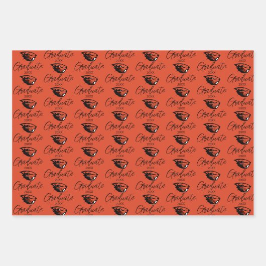 Oregon State Beavers | Beverkop Inpakpapier Vel (Voorkant 3)