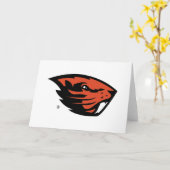 Oregon State Beavers | Beverkop Kaart (Gele Bloem)