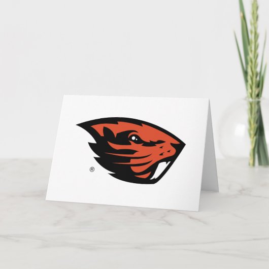 Oregon State Beavers | Beverkop Kaart (Voorkant)