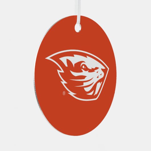 Oregon State Beavers | Beverkop Metalen Ornament (Voorkant Rechts)
