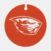 Oregon State Beavers | Beverkop Metalen Ornament (Voorkant)